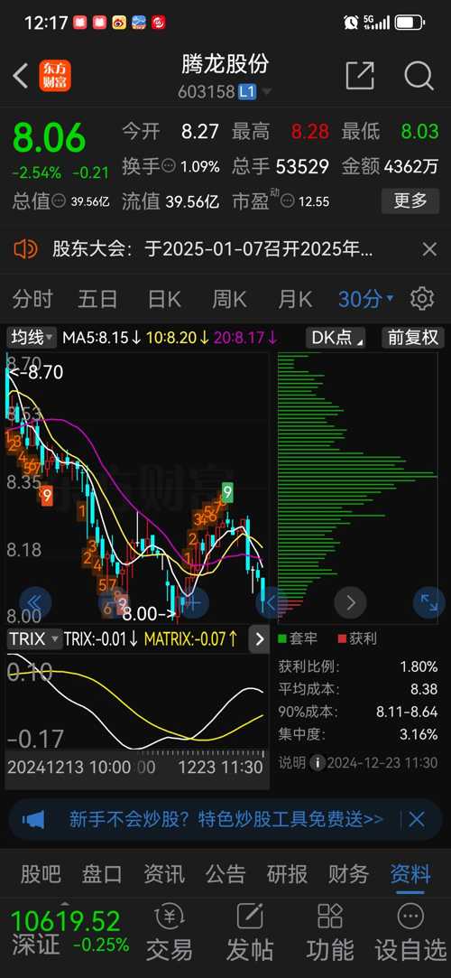 騰龍股票行情深度解析，騰龍股票行情全面解析